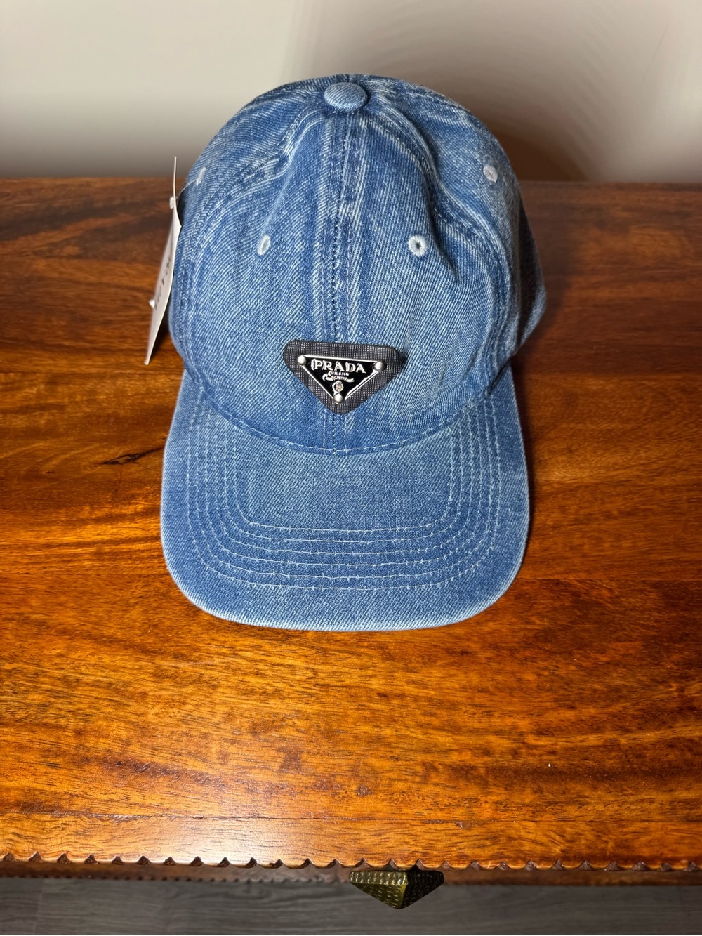Blue Denim Baseball cap. No Brand. - Picture 3 of 3